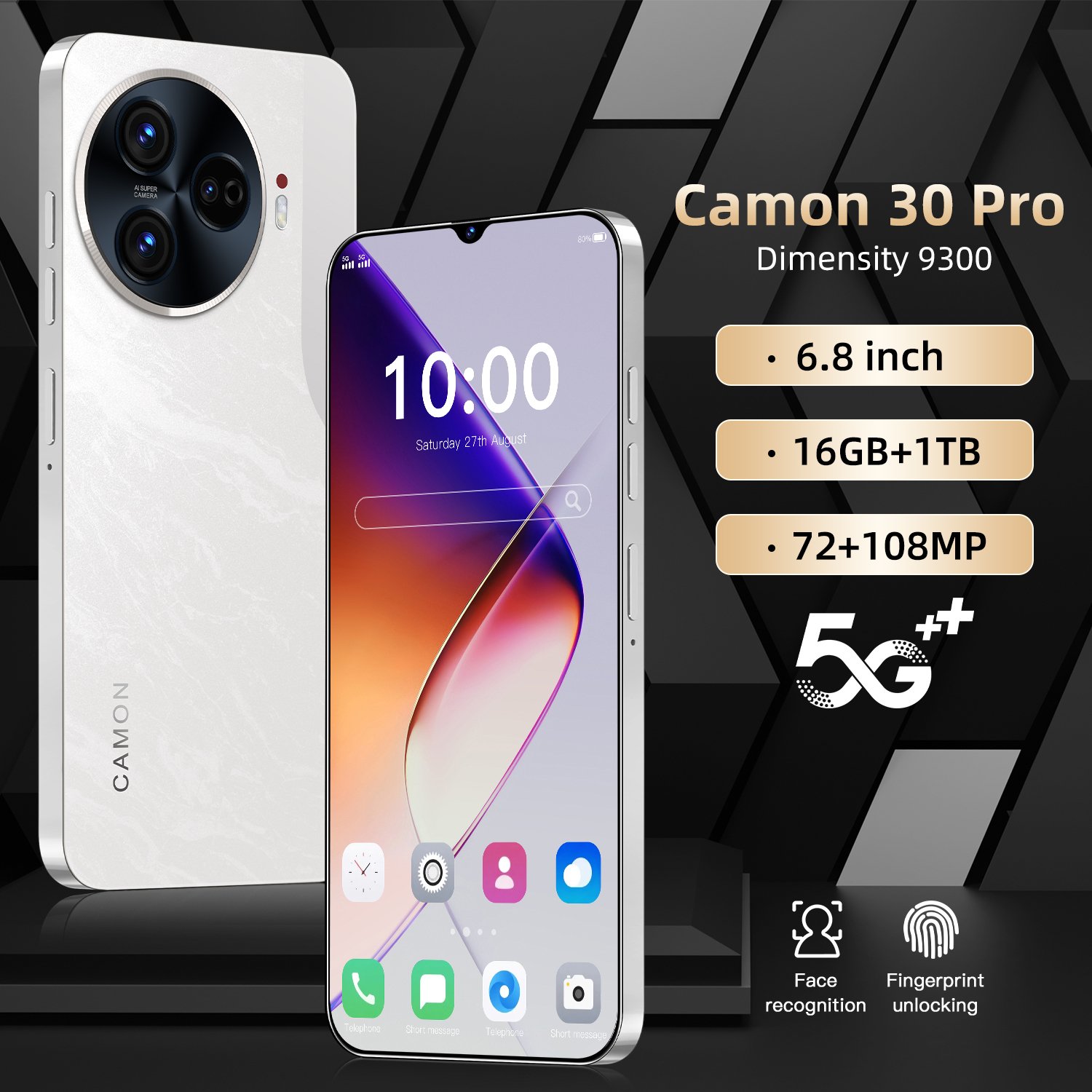 Global Unlocked Camon 30 Premier 5G - 7.3-inch Wholesale 3G 4G 5G Android Smartphone